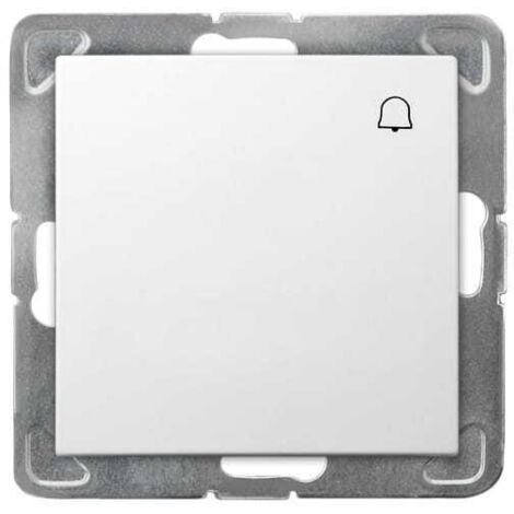 Timbre con interruptor PT blanco Impresja sin marco