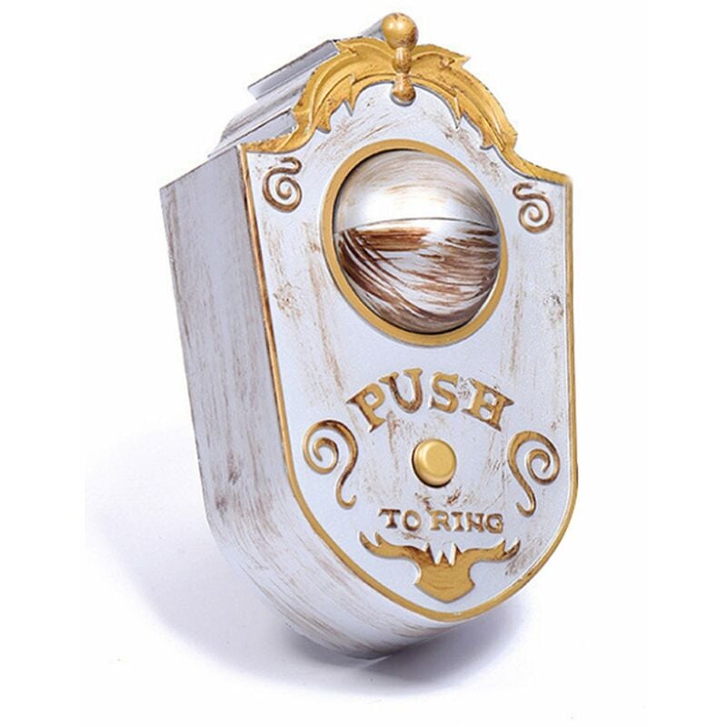 

Happyshopping - Timbre de la puerta de Halloween nuevas vacaciones disfraces accesorios escena diseno horror aliento timbre al por mayor tuerto gris