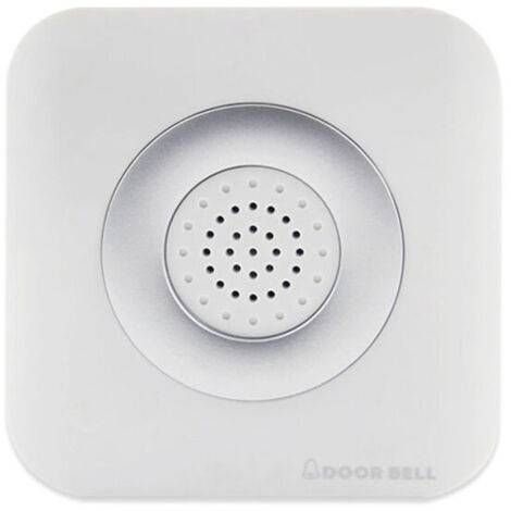 Timbre de puerta con cable de 12 V, sistema de control de acceso para el hogar, sin instalación, timbre de puerta de 90 dB, altavoz de montaje empotrado