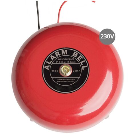 Timbre industrial electromecánico 10cm diámetro 86db 230V