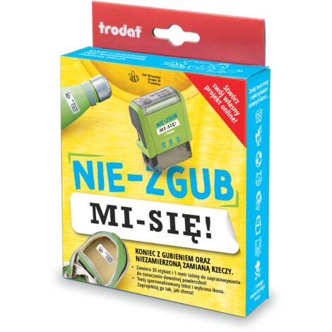 Timbro Trodat Don't-Lose-It per contrassegnare gli effetti personali, set con stampante Trodat