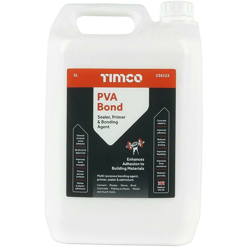 Pva Bond 5L Tub - Timco