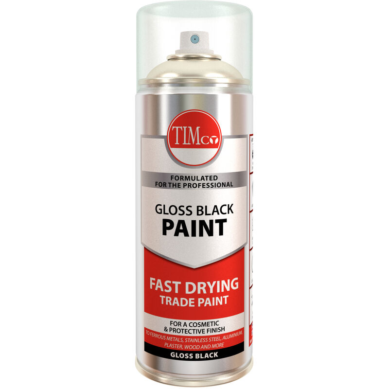 Finishing Paint - Gloss - Black 380ml - Timco