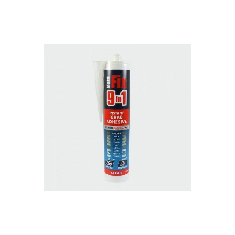 247972 9in1 Grab Adhesive Clear 290ml - Timco