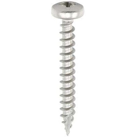 Timco 3.5 x 20mm Classic Stainless Steel Pan Head Wood Screws Qty 200