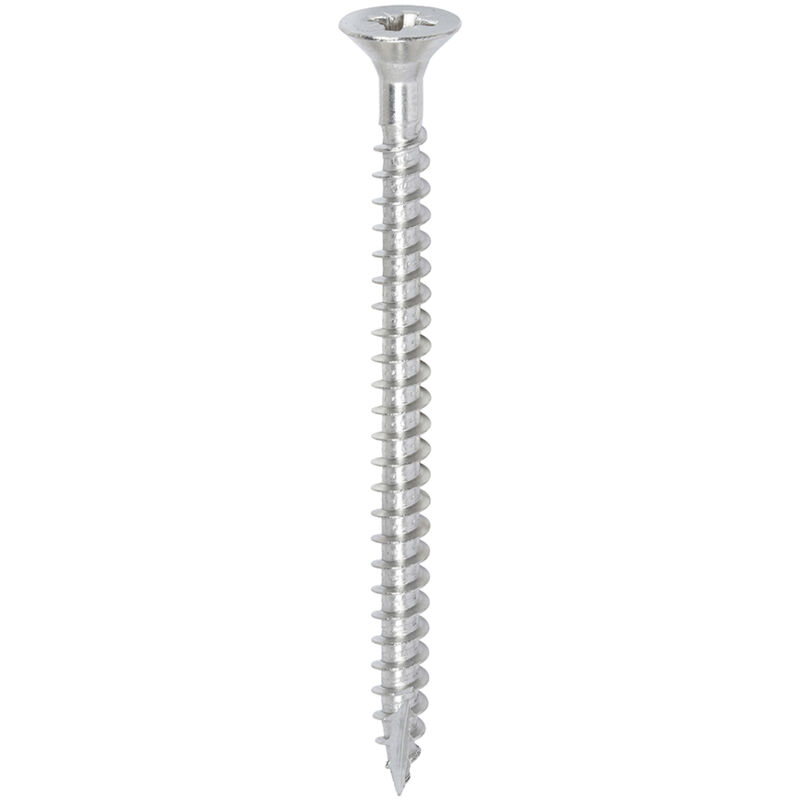 Timco - Classic Multi-Purpose Screws - PZ - Double Countersunk - A2 Stainless Steel (Size 6.0 x 80 - 200 Pieces)