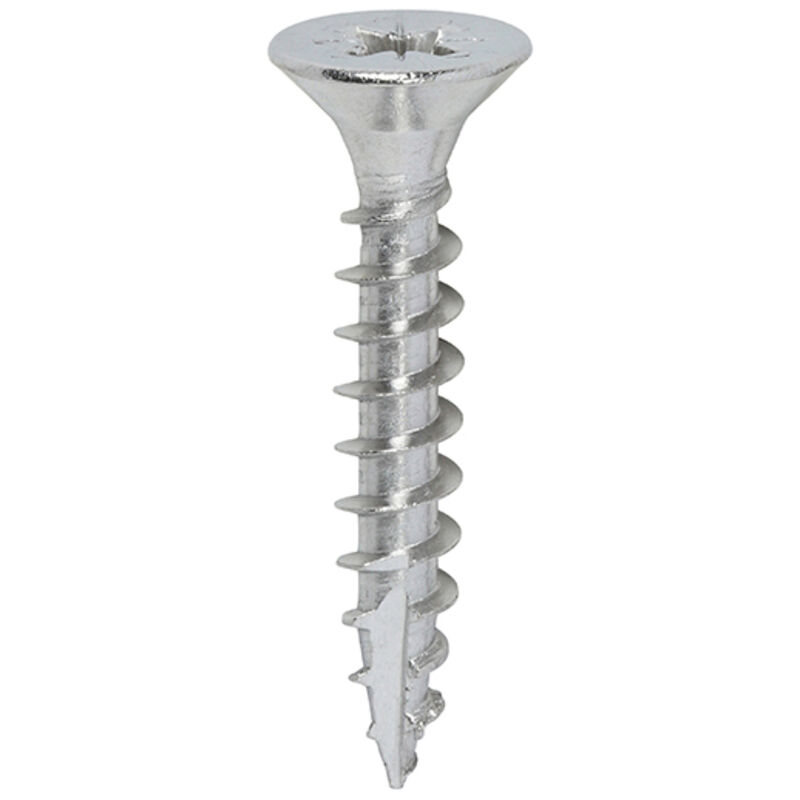 Timco - Classic Multi-Purpose Screws - PZ - Double Countersunk - A2 Stainless Steel (Size 5.0 x 30 - 200 Pieces)
