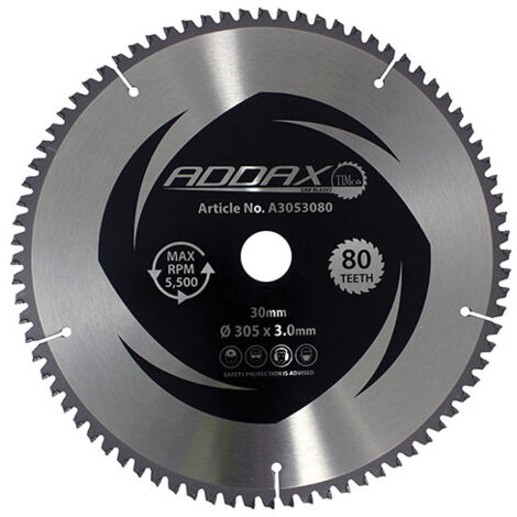 TIMCO -5° Circular Saw Blade - 305 x 30 x 80T