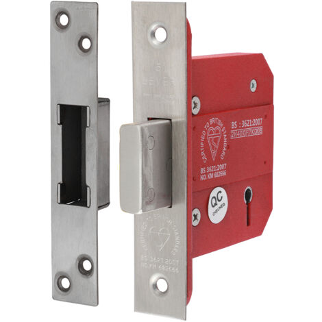 TIMCO 5 Lever British Standard Deadlock Stainless Steel Satin - 78mm