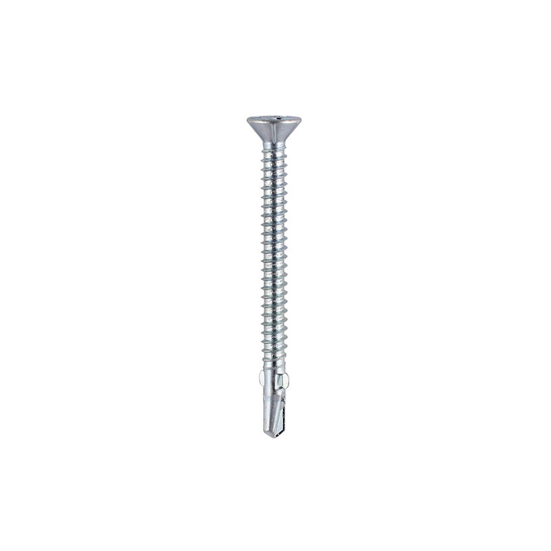 Timco - Wing-Tip Self-Drilling Screws - Countersunk - PH - For Timber to Light Section Steel - Zinc (Size 5.5 x 65 - 120 Pieces)