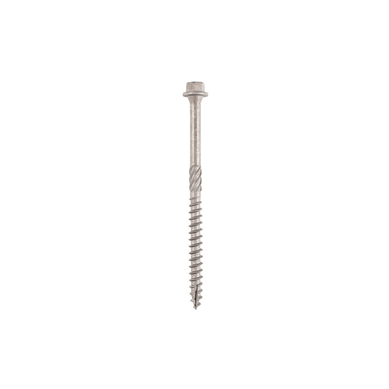 Timber Screws Hex Flange Head A4 Stainless Steel - 6.7 x 150 TIMpac of 4 - 150INDEXSSTP - Timco