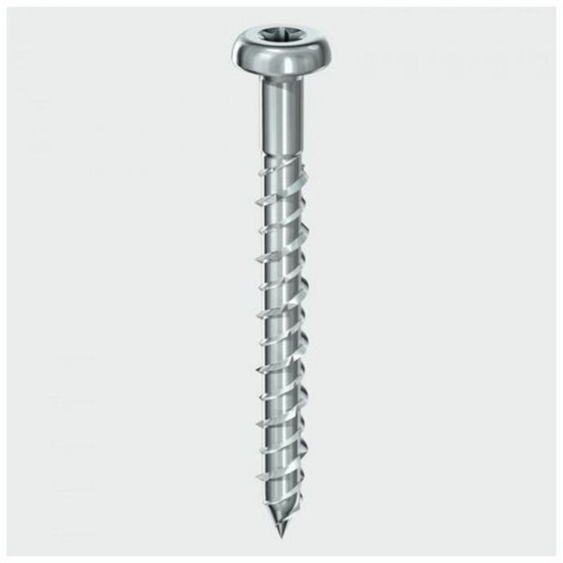 Timco - Masonry Screws - TX - Pan - Zinc (Size 6.0 x 40 - 12 Pieces)