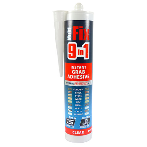 TIMCO 9 in 1 Instant Grab Adhesive Clear - 290ml