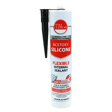 TIMCO Acetoxy Silicone Sealant Black - 300ml