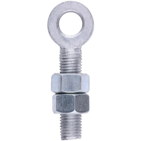 TIMCO Adjustable Gate Hinge Eyes with Nuts Hot Dipped Galvanised - M19 x 100