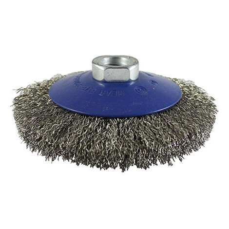 TIMCO Angle Grinder Bevel Brush Crimped Stainless Steel - 115mm