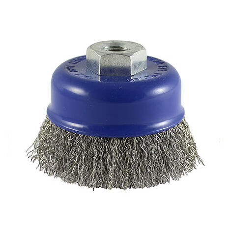 TIMCO Angle Grinder Cup Brush Crimped Stainless Steel - 100mm