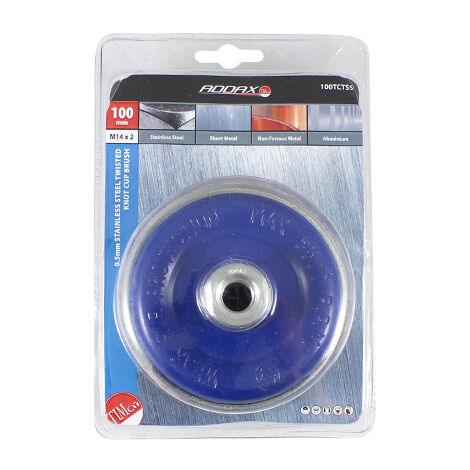 TIMCO Angle Grinder Cup Brush Twisted Knot Stainless Steel - 100mm