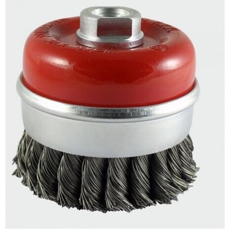TIMCO Angle Grinder Cup Brush Twisted Knot Steel Wire - 80mm