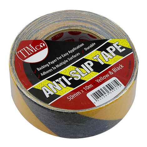 TIMCO Anti-Slip Tape Yellow & Black - 10m x 50mm