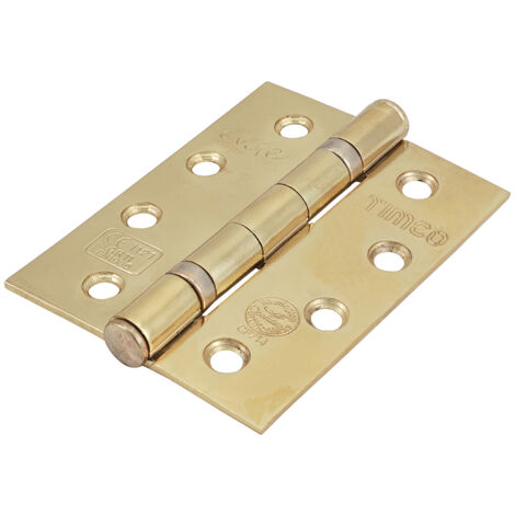 TIMCO Ball Bearing Hinges Grade 11 Steel Electro Brass - 102 x 76 x 2.7