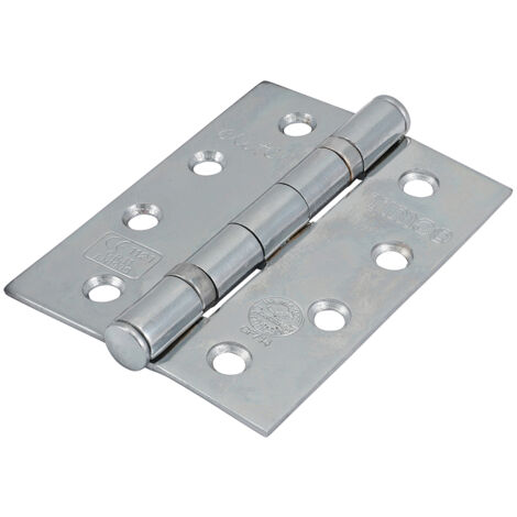 TIMCO Ball Bearing Hinges Grade 11 Steel Polished Chrome - 102 x 76 x 2.7