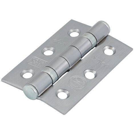 TIMCO Ball Bearing Hinges Grade 7 Steel Satin Chrome - 76 x 51 x 2.2