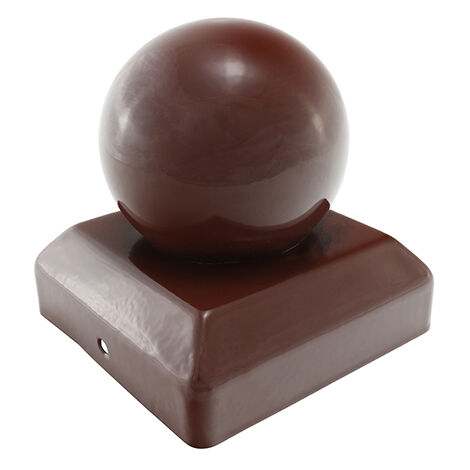 TIMCO Ball Fence Post Cap Oxide Red - 100mm