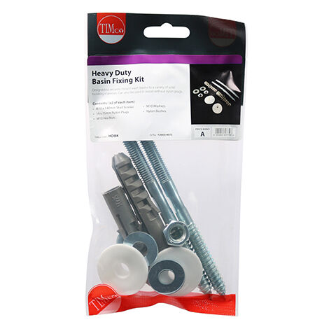 TIMCO Basin Fixing Kit Heavy Duty - Heavy Duty Kit