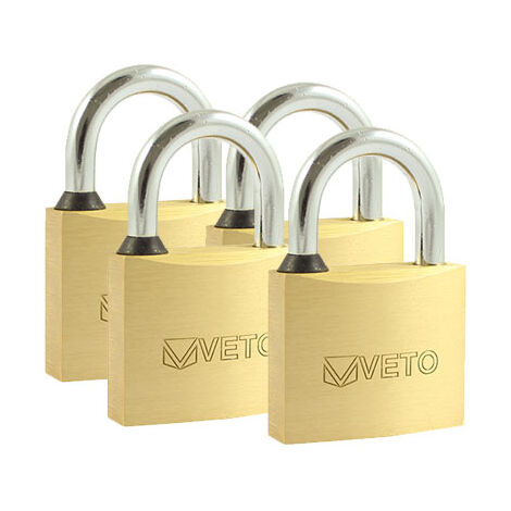 TIMCO Brass Padlocks Key Alike - 40mm