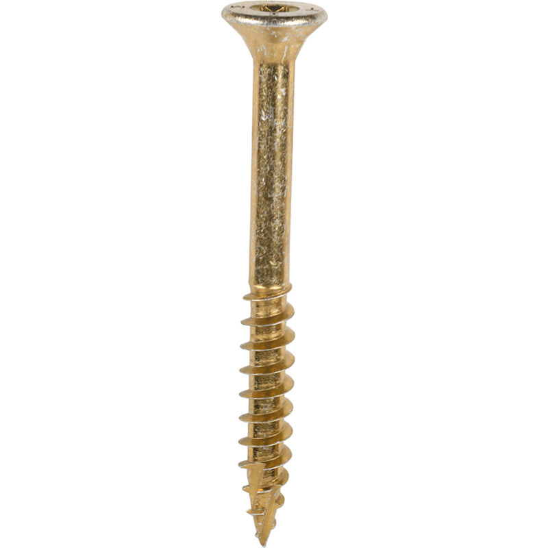 Timco - C2 Clamp-Fix Multi-Purpose Premium Screws - TX - Double Countersunk - Yellow (Size 8.0 x 80 - 100 Pieces)