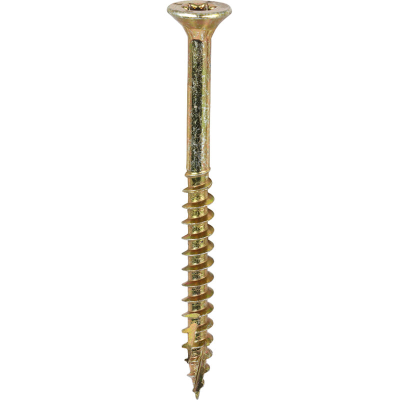 Timco - C2 Clamp-Fix Multi-Purpose Premium Screws - TX - Double Countersunk - Yellow (Size 4.0 x 50 - 200 Pieces)