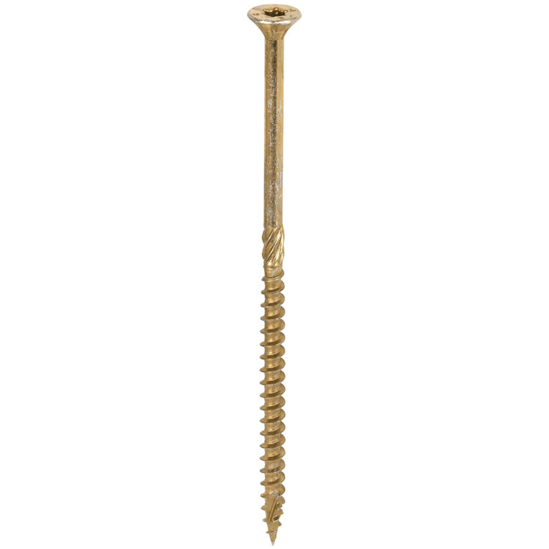 Timco - C2 Clamp-Fix Multi-Purpose Premium Screws - TX - Double Countersunk - Yellow (Size 6.0 x 130 - 100 Pieces)