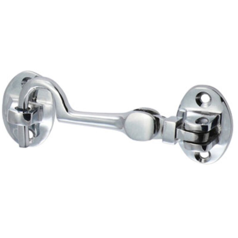 Timco Supplies - Timco Cabin Hook Polished Chrome - 75mm (1 Pack)