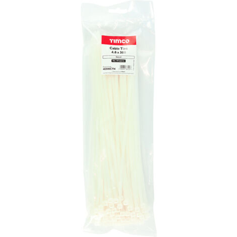 TIMCO Cable Ties Natural - 4.8 x 300