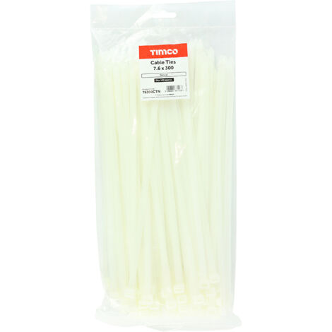 TIMCO Cable Ties Natural - 7.6 x 300