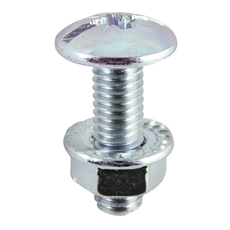 TIMCO Cable Tray Bolts & Flange Nuts Silver - M6 x 16