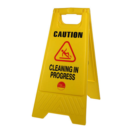 TIMCO Caution Cleaning in Progress A-Frame Safety Sign - 610 x 300 x 30