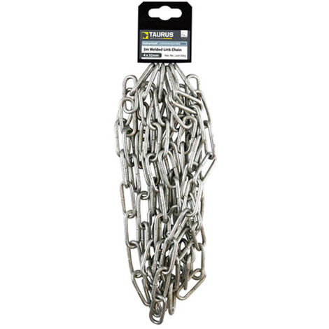 TIMCO Chain Welded Links Hot Dipped Galvanised - 4 x 32mm