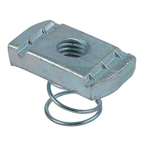 TIMCO Channel Nuts Short Spring Silver - M10
