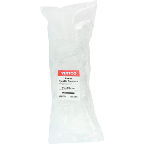 TIMCO Chemical Anchor Resin Plastic Sleeves - 16 x 85
