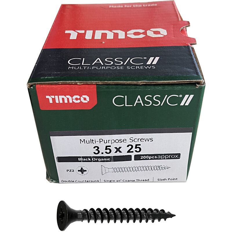 TIMco 4.0 x 60mm Classic C2 Wood Screw Box Qty 200