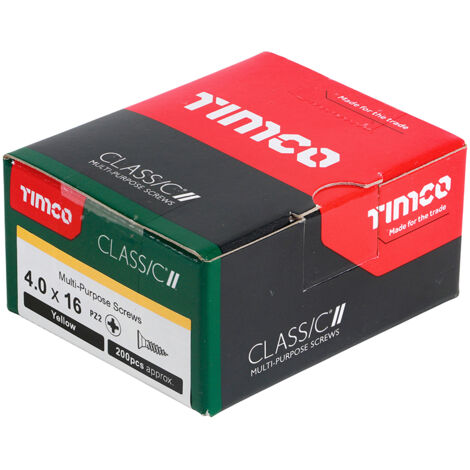 TIMCO Classic Multi-Purpose Countersunk Gold Woodscrews - 4.0 x 16