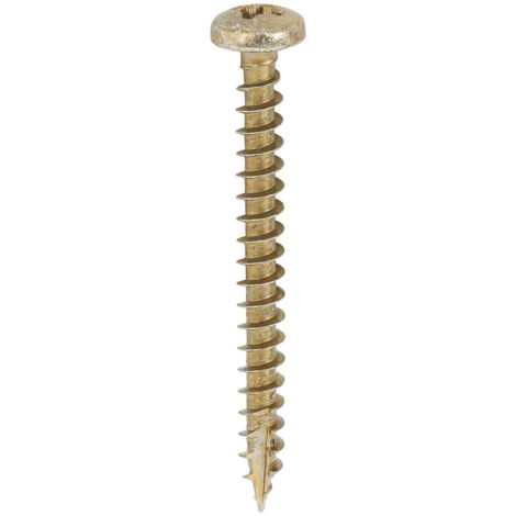 TIMCO Classic Multi-Purpose Pan Head Gold Woodscrews - 4.0 x 40