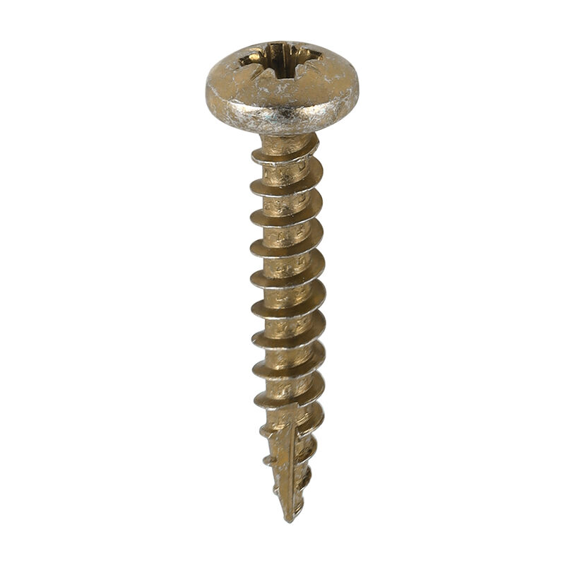 Timco - Classic Multi-Purpose Screws - PZ - Pan Head - Yellow (Size 5.0 x 30 - 200 Pieces)