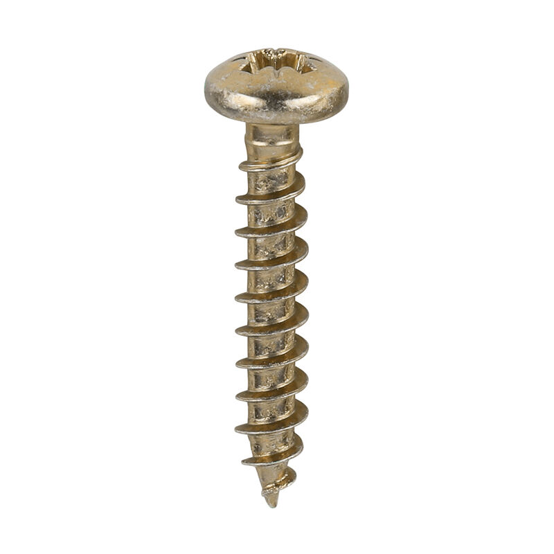 Timco - Classic Multi-Purpose Screws - PZ - Pan Head - Yellow (Size 3.5 x 20 - 200 Pieces)
