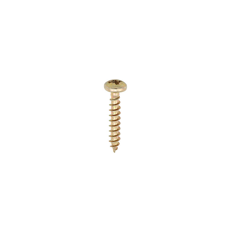 Timco - Classic Multi-Purpose Screws - PZ - Pan Head - Yellow (Size 3.5 x 16 - 200 Pieces)