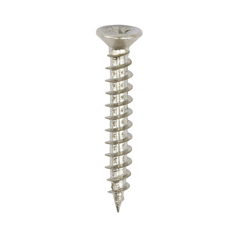 TIMCO Classic Multi-Purpose Reduced Head Countersunk Nickel Piano Hinge Woodscrews - 3.0 x 12