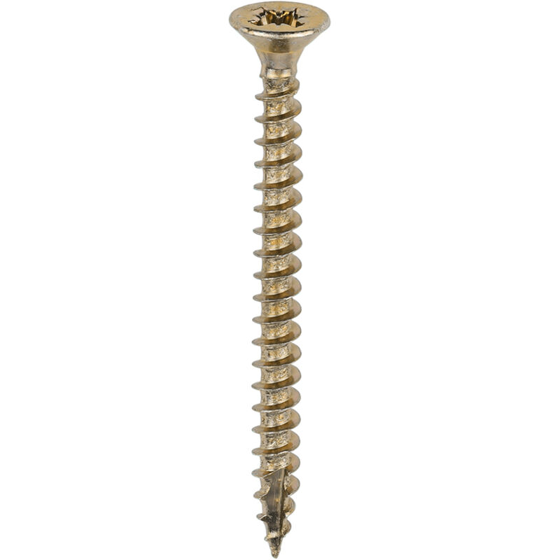 Timco - Classic Multi-Purpose Screws - PZ - Double Countersunk - Yellow (Size 3.5 x 40 - 200 Pieces)