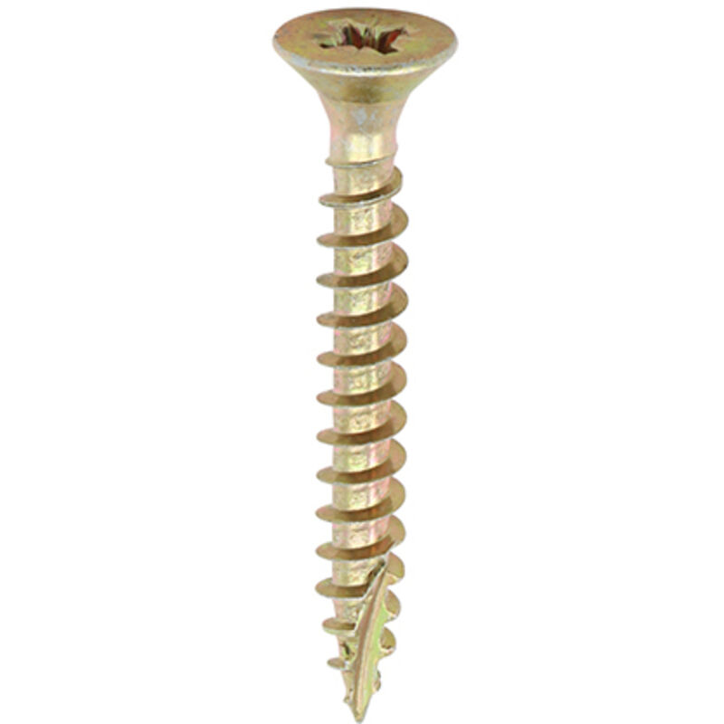 Timco - Classic Multi-Purpose Screws - PZ - Double Countersunk - Yellow (Size 4.5 x 55 - 200 Pieces)